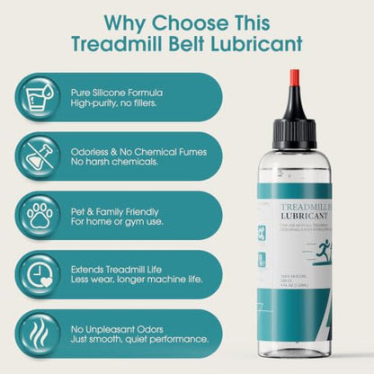 Treadmill Belt Lubricant, 100% Silicone Treadmill Lube High-Temperature Resistant Stable Lubricant, with Application Tubes and Precision Screw Caps 500cs, 4.2 Ounce - color: 4.2 Ounce - 500cs