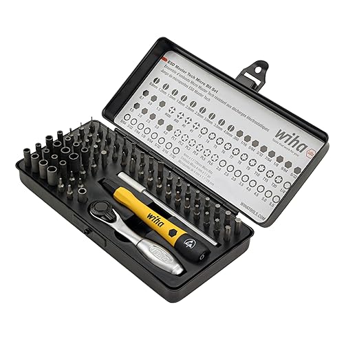 Wiha 75965 65 Piece System 4 ESD Safe Ratchet and MicroBits Set | Master Technician