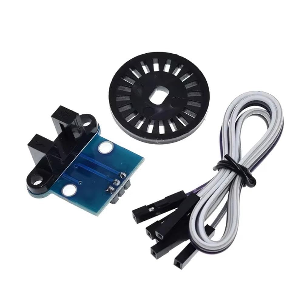Components HC-020K 4.5V-5.5V 4WD Cart Speed Measurement Dual Speed Measurement with Disc Encoder