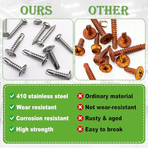 mxuteuk 1505PCS #8#10 & M2 M3 M4 Self Tapping Screws Kits,410 Stainless Steel Truss Head Self Drilling Screws and Carbon Steel Phillips Pan Head Self Tapping Screws for Plastic,Wood - size: SV #8 #10 & M2 M3 M4 Kit, style: Truss & Pan Head