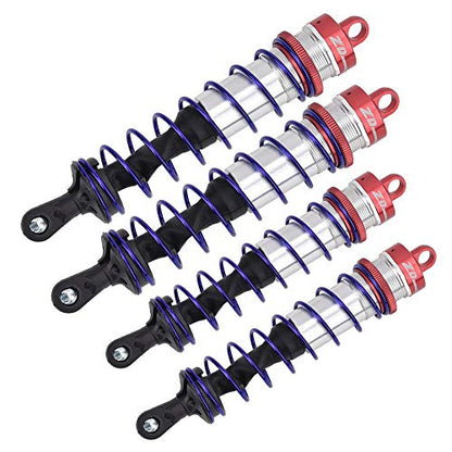 Tbest RC Car Shock Damper, 4pcs Metal Oil Pressure Adjustable Front and Rear for 1/8 RC Car
