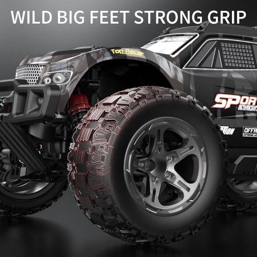 X-Verse KF10 1/10 RC Cars for Adults Fast 50KM/H, RC Trucks Offroad Waterproof with 3S Battery, 4WD High Speed All Terrain RC Truggy (3 Battery) - color: Kf10 Gray