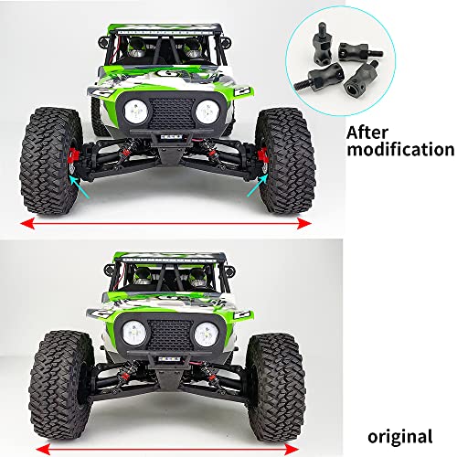 4Pcs RC Wheel Hex Adapter Extenders +15mm for 1/10 Hammer Rey, Lasernut U4 Rock Truck RC Buggy Car