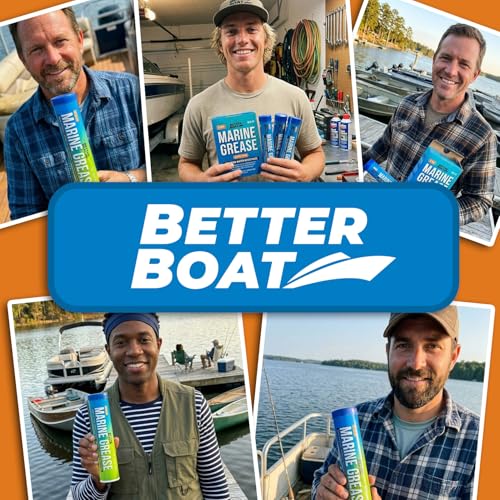 Better Boat Marine Grease Tube, 2 Pack 14 Oz, Waterproof High Temp Trailer Bearing Lubricant, NLGI 2, Compatible with Grease Guns - size: 2PK 14oz