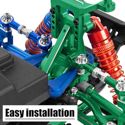 Alloy Gearbox Transmission Case Front&Rear Differential Housing for 1/18 LaTrax Teton Desert Prerunner Rally,Wave Box Gearbox Hops Up,SST-Replaces Part 7530(Green) - color: Green(2pcs)