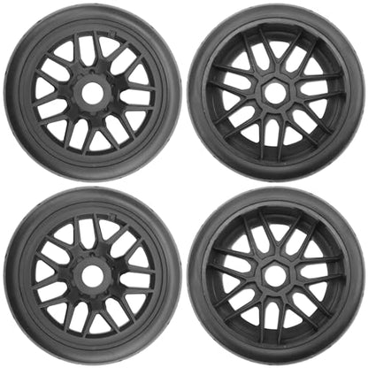 4Pack Vgoohobby 17mm RC Wheels and Tires 104mm 1/8 Off Road Buggy Rubber Street Tires Compatible with Arrma Typhon Talion 6S Redcat Tamiya HPI Losi Kyosho Hobao 1/8 RC Off Road Buggy (14 Spoke) - color: 14 Spoke