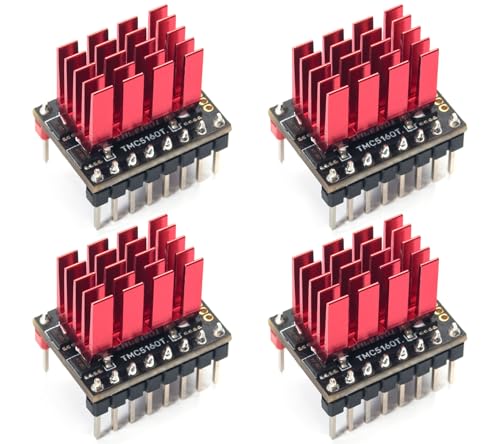 BIGTREETECH TMC5160T V1.0 SPI Stepper Motor Driver Ultra-Silent Drivers Support SPI with Heatsink for Manta M8P/Octopus/Octopus Pro/SKR 3/SKR 3 EZ/SKR Pro 3D Printer Control Board (4 PCS) - style: TMC5160T V1.0*4
