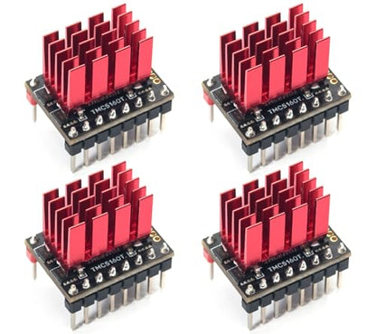 BIGTREETECH TMC5160T V1.0 SPI Stepper Motor Driver Ultra-Silent Drivers Support SPI with Heatsink for Manta M8P/Octopus/Octopus Pro/SKR 3/SKR 3 EZ/SKR Pro 3D Printer Control Board (4 PCS) - style: TMC5160T V1.0*4