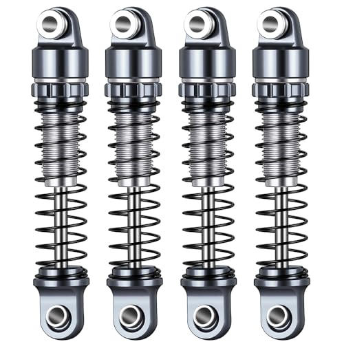 4PCS/1Set Aluminum Shocks 22mm 25mm 28mm Extended Absorber Damper 1/30th for AXIAL SCX30 RC Crawler Car Upgrade Parts - size: 25mm