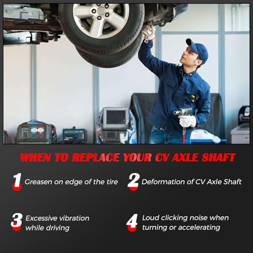 Rear CV Axle Shaft Assembly Set RWD Compatible with Chevrolet Camaro 2016-2017, 2 Pieces CV Axle Joint Rear Pair CV Axles - size: NCV10215_NCV10219/Pair