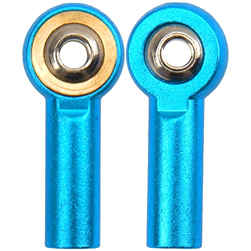 12Pack Vgoohobby Aluminum M4 Link Rod Tie Rod End Ball Head Joint Holder CW 26mm Compatible with Axial Redcat HPI Traxxas HSP 1/10 RC Car Truck Buggy Crawler (Blue) - color: Blue