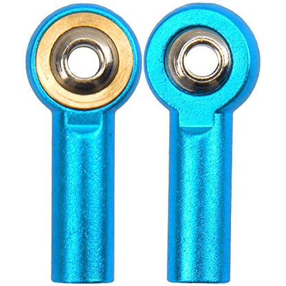 12Pack Vgoohobby Aluminum M4 Link Rod Tie Rod End Ball Head Joint Holder CW 26mm Compatible with Axial Redcat HPI Traxxas HSP 1/10 RC Car Truck Buggy Crawler (Blue) - color: Blue