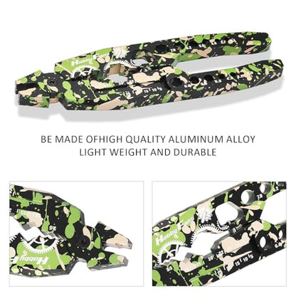 Metal Shock Absorber Pliers Rod Ball Clamp & Ball Joint Wrench Multi-Function RC Tool Combo Set for 1/8 1/10 Remote Control Car, Camouflage