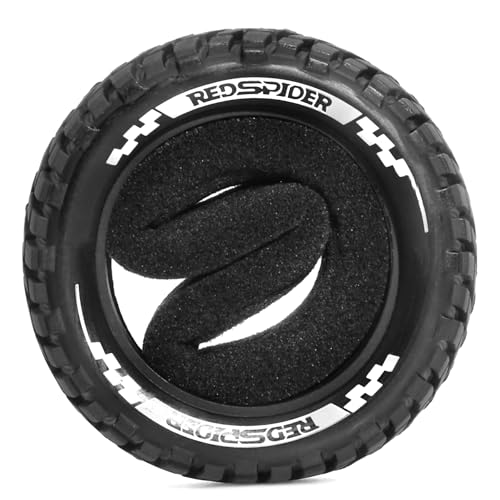 REDSPIDER Aluminum Alloy 1/10 On-Road Rally Wheel Tires 2.95" OD 12mm Hex for 1/10 Tamiya TT01 TT02 XV02 XV01 WLtoys HSP Kyosho WR8 RedCat Sakura HPI (Tire) - color: Tire