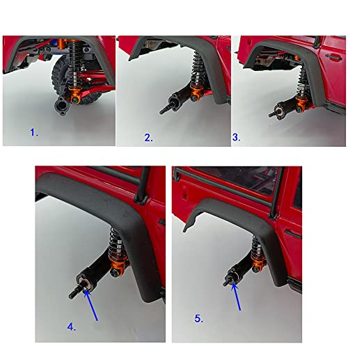 Steel Front Rear Axle Drive Shaft CVD Dogbone for 1/18th TRX4M Axles RC Crawler Car Upgrades
