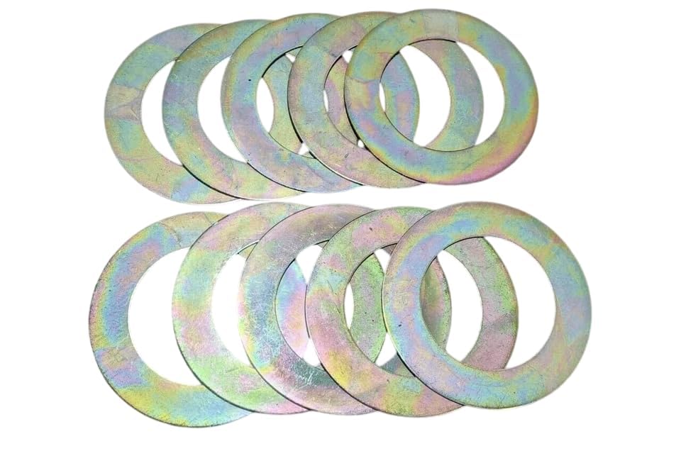 Bucket Pin Shims Washers Size 80 mm x 45 mm x 2 mm Set of 10 Pcs Fits and Compatible with Various Earthmoving Machines