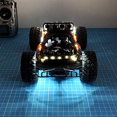 LED Light Strip for RC Fixed Wing Airplane Flying Wing Plane AR Wing Drone Model Car Truck (White) - color: White