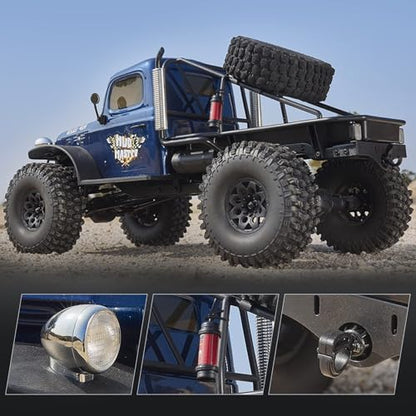 RocHobby Atlas 1/10 RC Crawler, RC Rock Truck Off Road, RC Car Indoor&Outdoor 2 in 1, RC Rock Crawler 4x4 Hobby Grade for Adults Need to Complete (Yellow) - color: Yellow