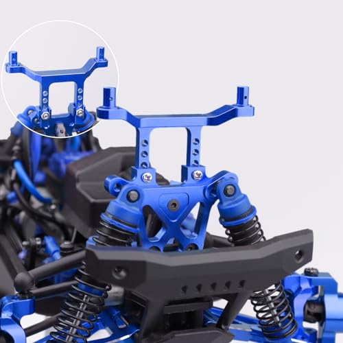 Metal Aluminum Front & Rear Body Mounts Posts for 1/18 Traxxas LaTrax Teton SST, Replace Parts 7615 (Blue) - color: Blue