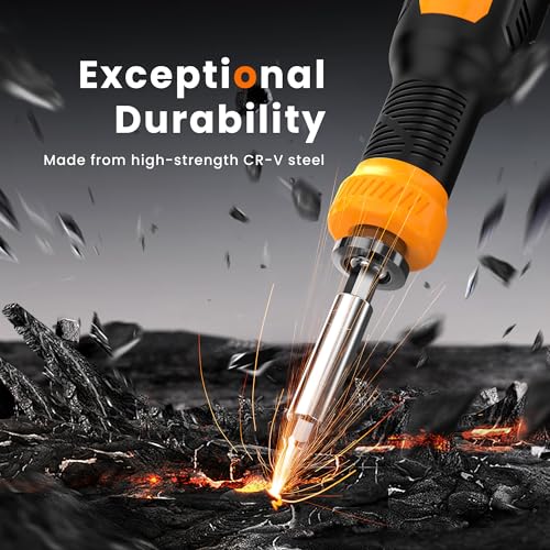 JOREST 25 in 1 Multi Screwdriver Set, Magnetic Screwdriver Multitool | Screw Driver with Torx, Flat Head, Phillips, Hex, Square, Portable Screwdriver All in One Tool Kit for Daily Repairs, Outdoor