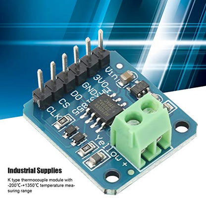 K Type Thermocouple Module Temperature Sensor ‑200℃ to +1350℃ SPI Port Digital Output 3-5V DC