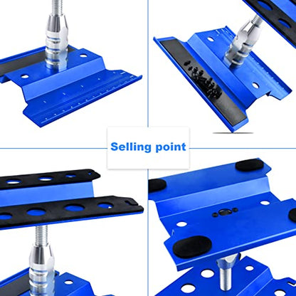 RC Car Work Stand RC Tool Kit Repair Workstation Aluminum Alloy 360 Degree Rotate w/Screw Kit & Screw Tray, Wheel Wrench for 1/8 1/10 1/12 1/16 Scale Models Cars Trucks (Navy Blue) - color: Navy Blue