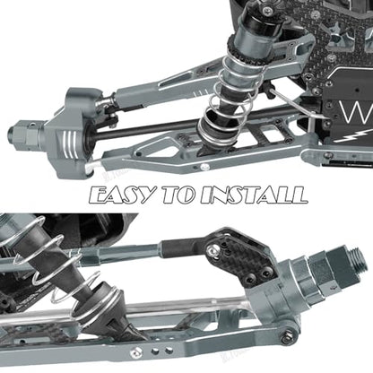 RC Upgrades Part Front Knuckles Steering Blocks&Rear Hub Stub Axle Carriers for 1/8 Kraton (Also for V4&V5)/Notorious/Outcast 6S BLX,Steering Hops Up,Replaces #AR330505#AR330404,Titanium - color: Titanium - (Upgrades)