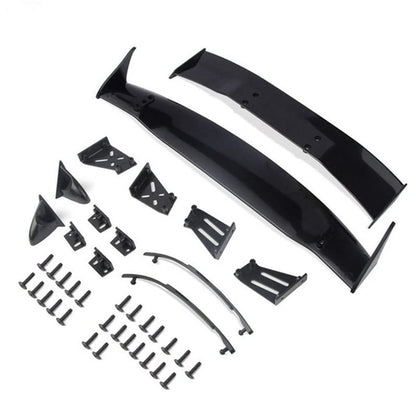 Rear Tail Wing Body Spoiler Wing Body Spoiler 1/10 RC Racing Drift Car 2 Kinds 1:10 Universal Parts Accessories - (Color: Black)