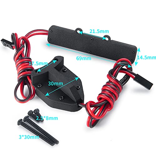 1:8 RC Led Light Kit Headlight Taillights Front/Rear Lamp for 1/8th Sledge RC Truck Car Upgrades