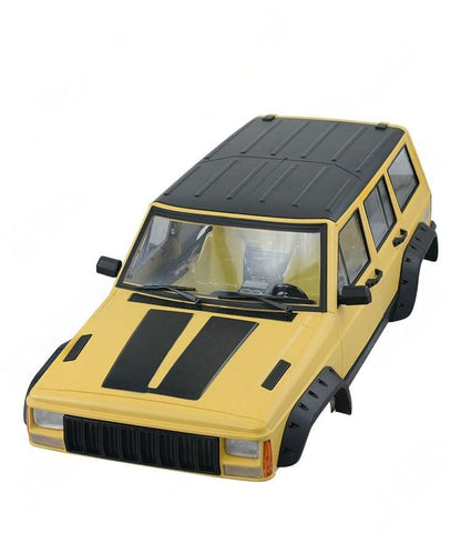 1/10 RC Crawler Hard Body Shell Kit - 313mm Wheelbase Cherokee Body for Axial SCX10, SCX10 II 90046, 90047 & TRX4 Kits (Yellow) - color: Yellow