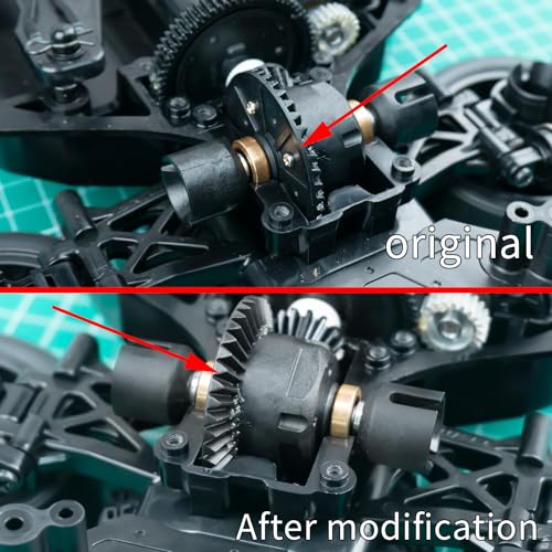Steel Differential Drive Gear Set Kit for Tamiya TT02 TT02B XV02 | 1/10 On Road Touring Rally Racing Drift Car Upgrade Parts