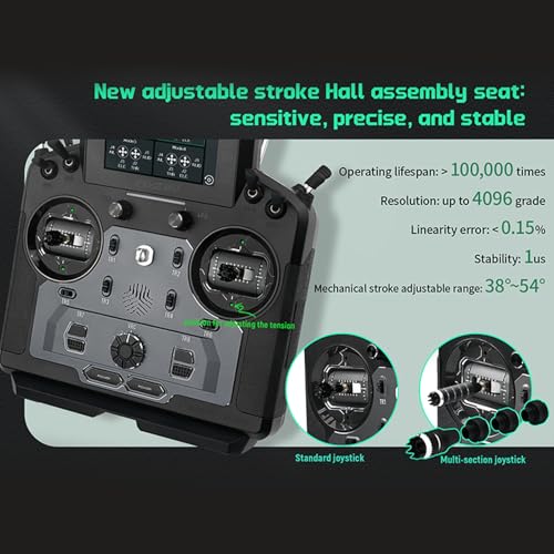 GoolRC Flysky Paladin PL18 Ultra Radio Transmitter and FTr8B Receiver Combol Set, 2.4GHz 18 Channels Remote Controller for RC Airplane Helicopter Car Boat Robot Glider