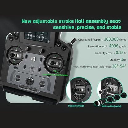 GoolRC Flysky Paladin PL18 Ultra Radio Transmitter and FTr8B Receiver Combol Set, 2.4GHz 18 Channels Remote Controller for RC Airplane Helicopter Car Boat Robot Glider
