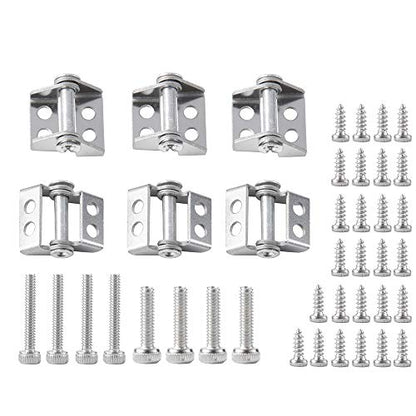 6Pcs RC Trailer Cargo Box Hinge Metal Hinge with Screws for 1/14 Tamiya RC Truck Car