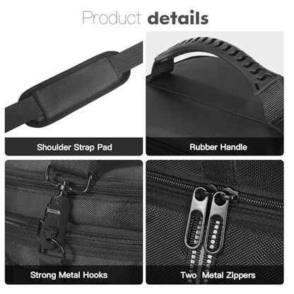 Portable Power Station Carrying Case Compatible with ECOFLOW RIVER 2 Power Station Generator Protective Shoulder Storage Bag Cover with Pocket for Outdoor Travel Camping Charging Accessories