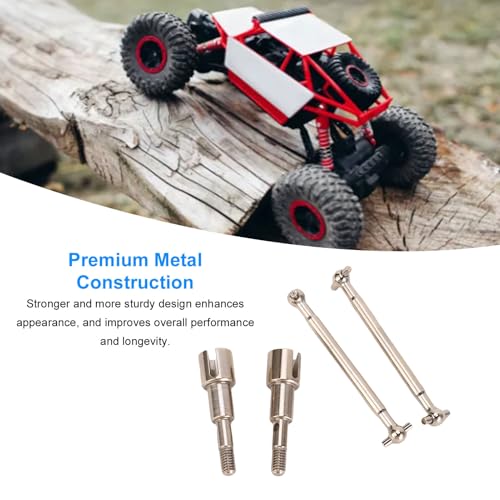 RC Car Metal Rear Drive Shafts Replacement for SCY 18101PRO 18103PRO, Upgraded Dogbone Rear Axle Driveshaft with Metal Construction for Enhanced Performance and