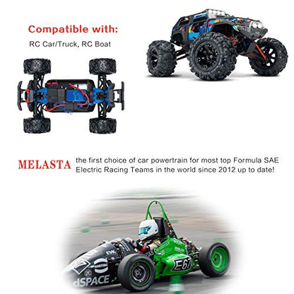 melasta 7.2V 1600mAh NiMH 6-Cell Flat Battery for Traxxas 1/16 RC Cars | 2/3A cell configuration. High-capacity rechargeable pack. Compatible with Traxxas 1/16 RC car models. Durable and stable.