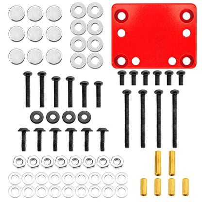 RC Car Body Post Magnet Invisible Body Mount Fixing Bracket Compatible with 1/28 Wltoys K969 K979 K989 K999 P929 P939 284131 Kyosho MINI-Q RC Car Upgrade Parts (Red) - color: Red