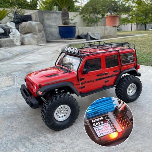 Radiolink R6FG 6 Channels 2.4G RC Gyro Receiver Long Range Control for Car | for Vehicle Drifting/Crawler/Truck/Boat Works with Radio Controller RC4GS V3/RC6GS V3/RC8P/RC8X/T8FB/T8S/T12D/T16D