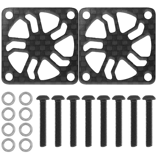2Pcs ShareGoo Carbon Fiber RC Motor Cooling Fan Cover 30mm x 30mm Protector for ESC Motor Heatsink RC Car Boat Truck (30mm)