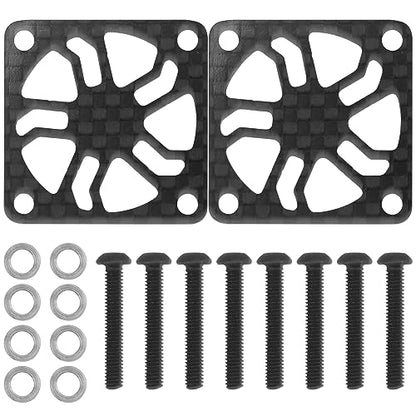 2Pcs ShareGoo Carbon Fiber RC Motor Cooling Fan Cover 30mm x 30mm Protector for ESC Motor Heatsink RC Car Boat Truck (30mm)