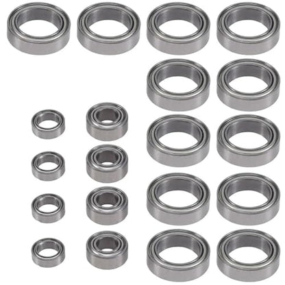 Double Rubber Seal for JLB for Racing for Cheetah 11101 21101 for Speed BE001 BE002 BE003 1/10 rc Car Spare Upgrade Parts 20Pcs Ball Bearing Set