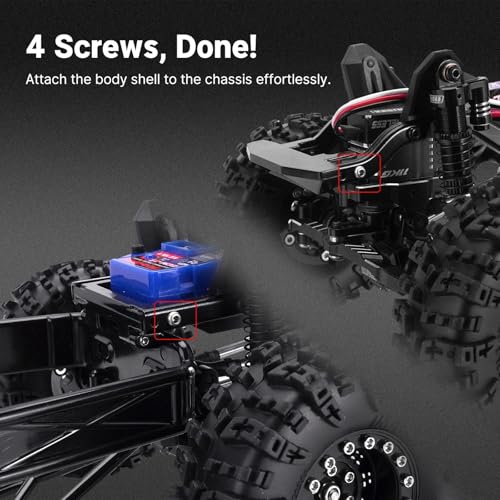 for TRX4M for Defender for Bronco 1/18 RC Crawler Car Upgrades Parts IR40 Hard Body Shell with Cage RC Car Parts(Purple) - color: Purple