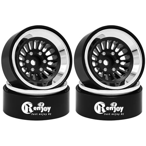1.3" Beadlock Wheel CNC Aluminium Wheel Rim for TRX4M SCX24 1/24 1/18 RC Crawler Car Upgrade