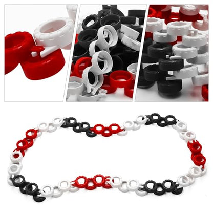 180 Pieces RC Car Racing Track Drift Runway Drift Field Fence with 30PCS Road Cones for 1/14 1/16 1/18 1/24 1/28 1/30 1/43 Mini RC Car (Black & Red & White, 210PCS) - color: Black & Red & White, 210pcs