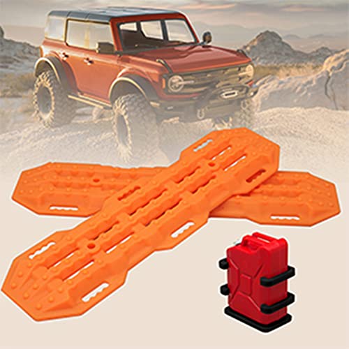 GLOBACT 1/10 RC Crawler Accessories Roof Decoration for TRX4 TRX6 SCX10 | Luggage Net, Oil Drum, Wood Box, Fuel Tank, Recovery Board, Toolbox, Shovel