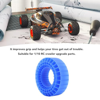 1.9Tire Inserts Silicone Rubber Insert Foam, Silicone Insert Foam Fit 1.9 Wheel Tires, Silicone Tire Inserts Fit Wheel Tires 1/10 Crawler Accessories Red (Blue) - color: Blue