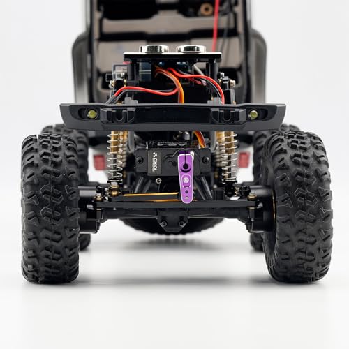 2PCS 15T SCX24 Servo Horn for EMAX ES08MA Suitable for Axial SCX24 AX24 90081 Etc 1/24 RC Crawler Car Upgrades (Purple) - color: Purple