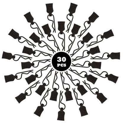 30-Pack Mini Clips RC Cars Body Clip Pins with Pull Tabs for 1/24 1/28 1/36 Scale Micro Trucks Compatible with Axial SCX24 Wrangler JLU CRC JT Gladiator FCX24 WLtoys K969 - color: 0.7mm