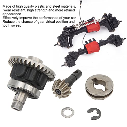 Differential Bevel Gear Set RC Car Differential for Replacement Parts Premium Plastic and Steel Construction Improves Performance Smooth Power Transmission for RC Car